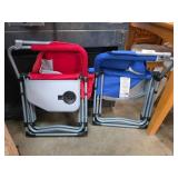 Two Portable Folding Directors Chairs