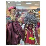 Decorative Dolls and Glass Nativity Set