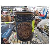 Minnesota Glazed Stoneware Crock with Lid