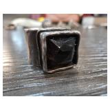 Sterling Silver and Topaz Size 8 Ring