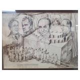 Framed Lithograph Commemorating CP-1 Experiment