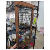 Wood and Metal Wall-Mounted Storage Unit