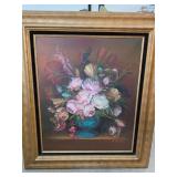 Floral Still Life by S. Hawkins