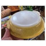 Pyrex Yellow Speckled Round Serving Bowl