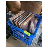 Crate of Assorted Vinyl Records