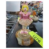Ron Lee Clown Figurine with Agate Base