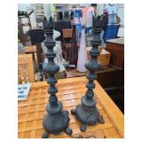 Black Metal Candlestick Lamps