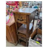 Rustic Wooden Side Tables With Drawer