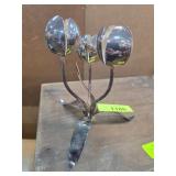 Trygve B. Sunde Floral Metal Candle Holder