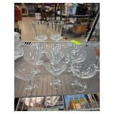 Clear Glass Stemware Pieces