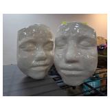 Ceramic Face Planters in Gloss Finish