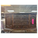 Wooden Jewelry Organizer with Drawers