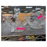 Fostoria Vintage Glass Candle Holders