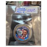 Barack Obama Colorized Commemorative Coin
