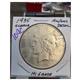 1935 Peace Dollar AU/UNC Details
