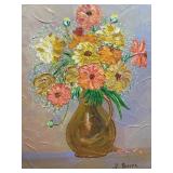 Floral Still Life by L. Beczak