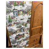 Pottery Barn Village Scene Table Runner