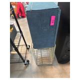 Wooden Box with Metal Cage Base