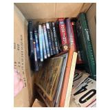 Box Lot of Comics, Books, DVDs, and Ephemera