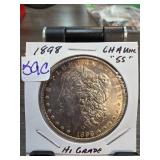 1898 Morgan Silver Dollar High Grade Specimen