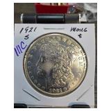 1921-S Morgan Silver Dollar, San Francisco Mint
