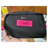 TUMI for Delta Black Travel Pouch