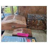 Three Wooden Decorative Boxes