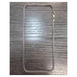 Sterling Silver Rope Chain Necklace 6.9g