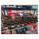 Franciscan Ceramic Dinnerware Set with Gold Trim