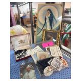 Catholic Religious Collection with Medals and Rosa