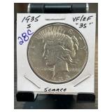 1935-S U.S. Peace Silver Dollar