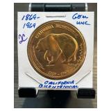 California Bicentennial Bronze Coin, 1869-1969