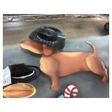 Decorative Painted Metal Figurine Set