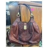 Brahmin Crocodile-Embossed Shoulder Bag