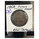 1858 Flying Eagle Cent Relic
