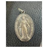 Religious Medal With Virgin Mary Design