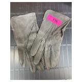 Gray Suede Gloves, Imported Nigerian Suede