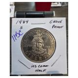 1989-S US Congress Half Dollar Proof