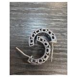 Sterling Silver Hoop Earrings with Openwork Design