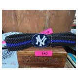 New York Yankees Paracord Belt With Oval Buckle