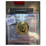 Gold-Plated Dime with Certification