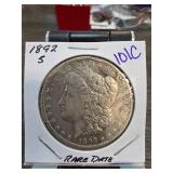 1892-S Morgan Silver Dollar Rare Date