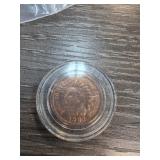 1904 Indian Head Cent in Protective Case