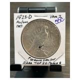 1923-D Peace Dollar with Strong Double Die
