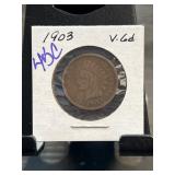 1903 Indian Head Cent in Holder