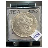1885-O Morgan Silver Dollar Graded MS63