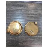 Gold-Toned Pocket Watches with Monogram