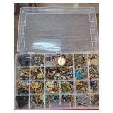 Large Assortment of Costume Jewelry in Organizer