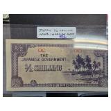 Japanese WW2 Invasion Half Shilling Note