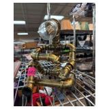 Industrial Metal Pipe Lamp with Bulb